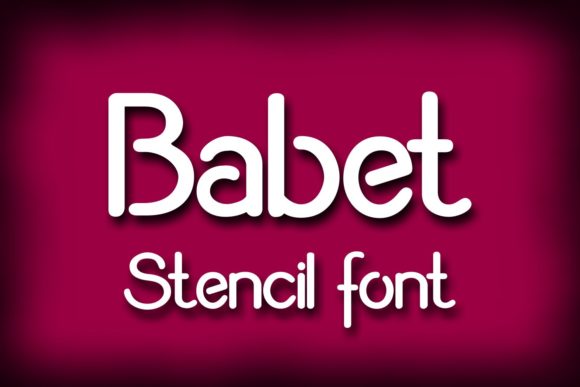 Babet: The Modern Stencil Font for Clean Branding