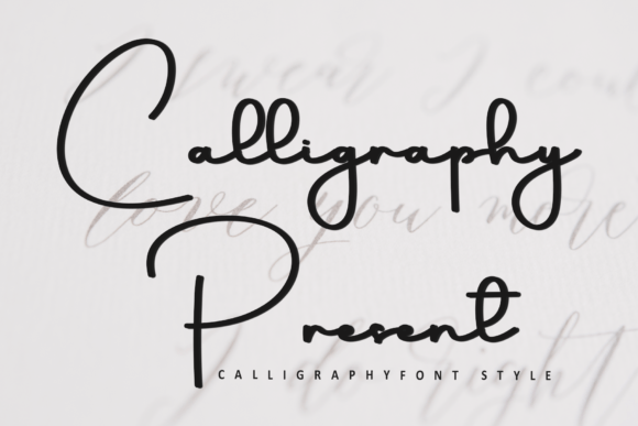 Calligraphy Present: A Font with a Soft, Artistic Touch