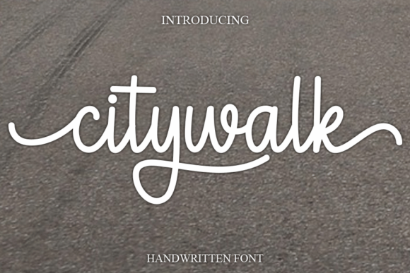 Citywalk: A Handwritten Font for Joyful Branding