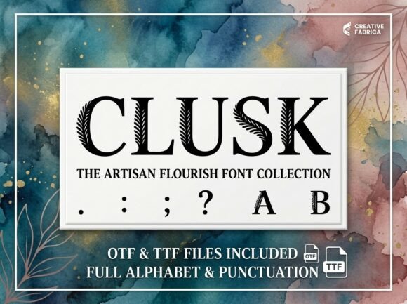 Clusk: A Display Font for Bold, Artistic Statements