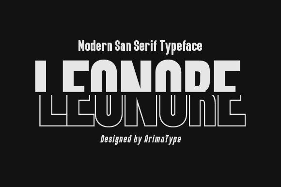 Leonore: The Display Font That Commands Attention