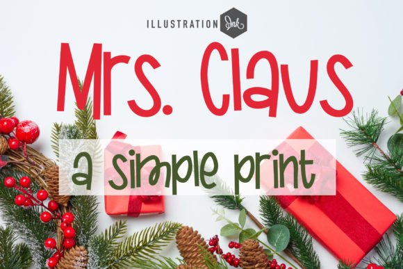 Mrs. Claus: A Whimsical Font for Modern Branding