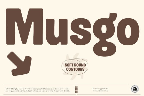 Musgo: The Display Font with a Human Touch