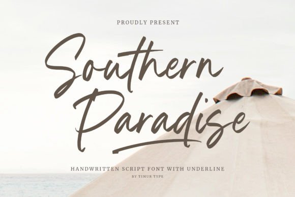 Southern Paradise: A Handwritten Script for Authentic Branding