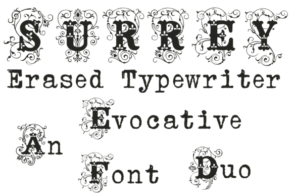 Surre Erased Typewriter: A Designer's Guide to This Stylish Font Duo