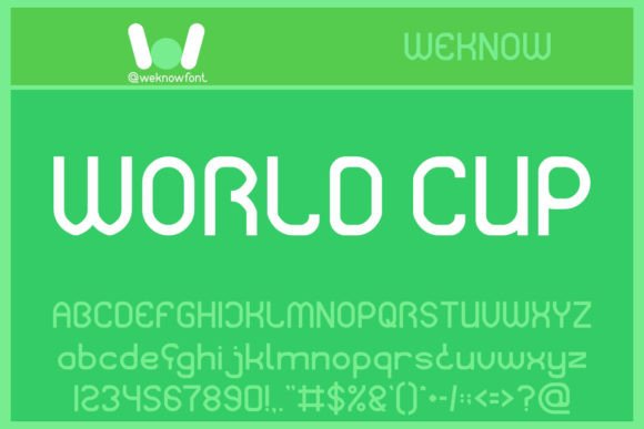 World Cup: A Modern Display Font That Commands Attention